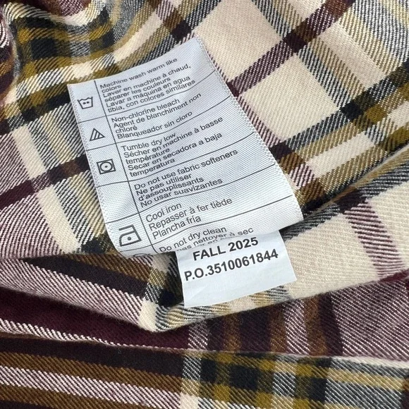 Carhartt TW4451-M Mens Large Loose Fit Heavyweight Flannel Long Sleeve Shirt New - Picture 9 of 9